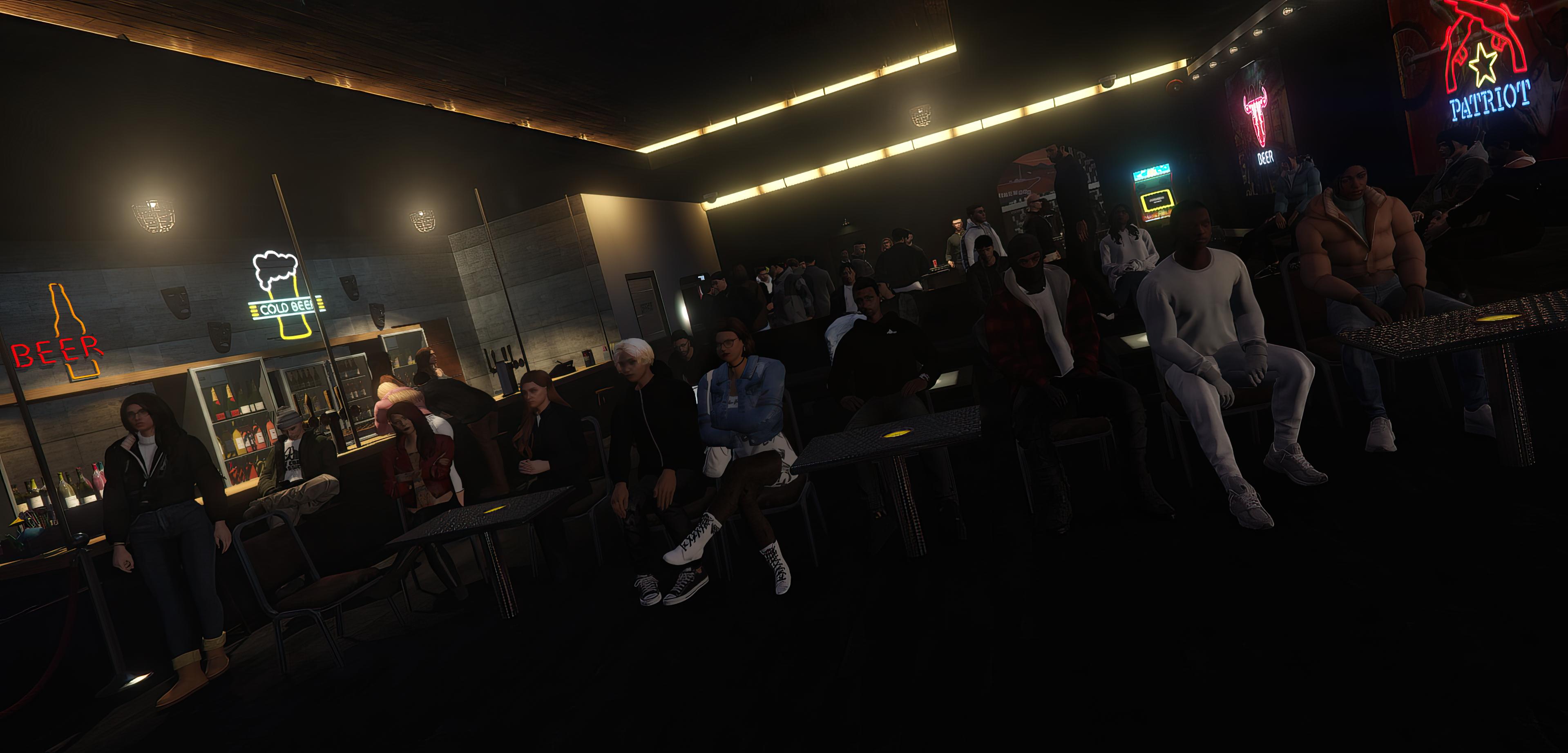 Escena social de roleplay en Los Santos